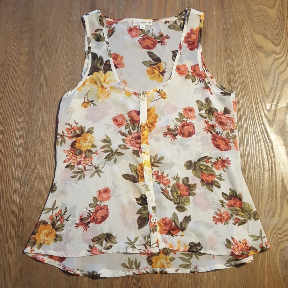 Floral tank top